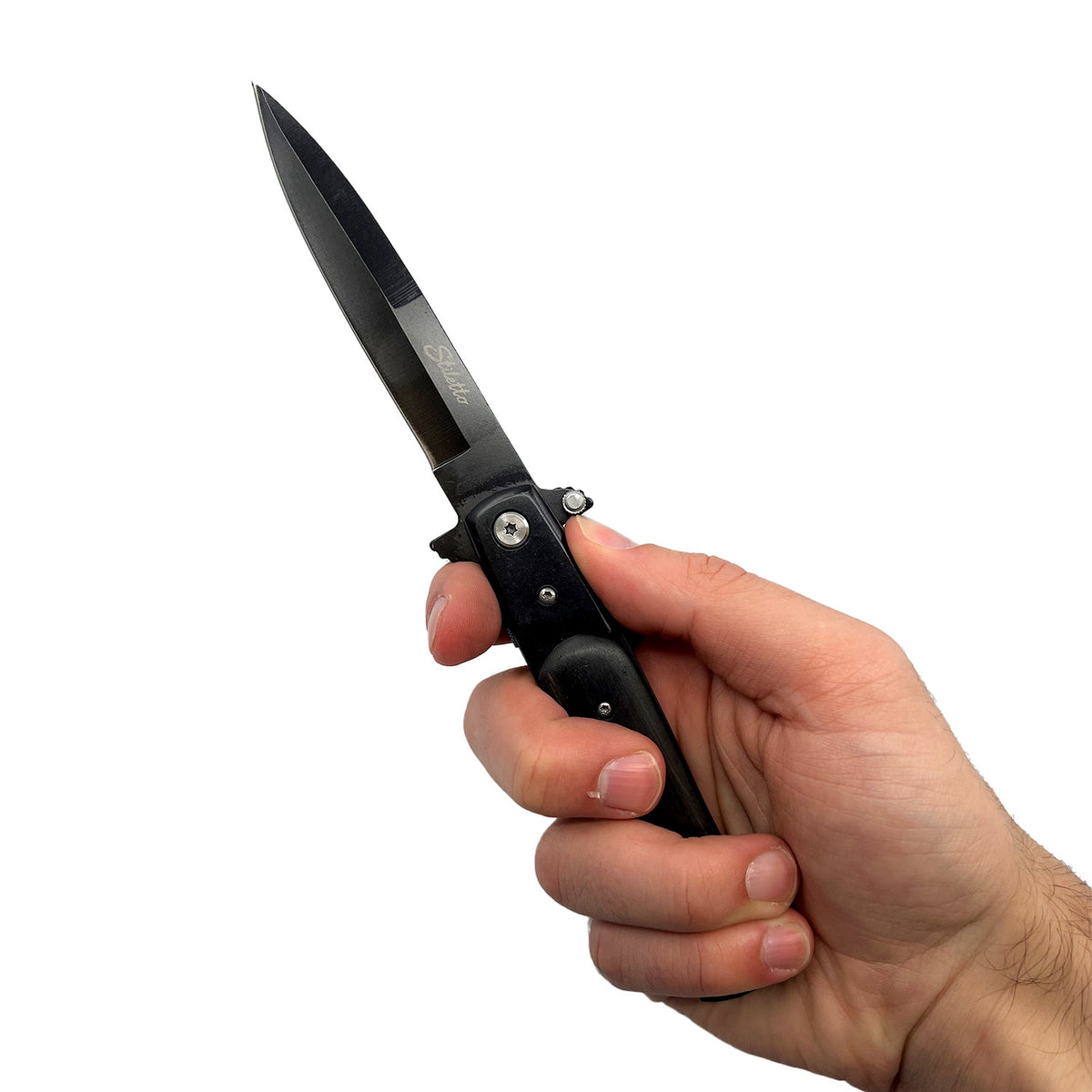 ElitEdge Titanium Automatic Stiletto Knife Wholesale Self Defense ...